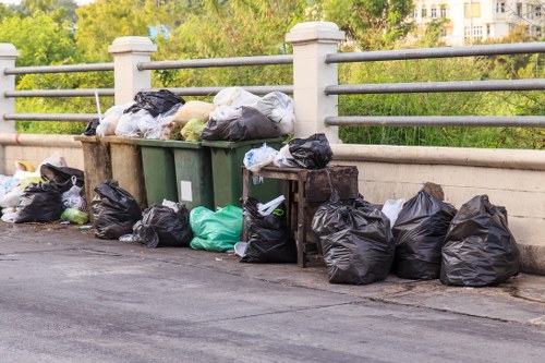 Proper placement of skip for safe waste disposal
