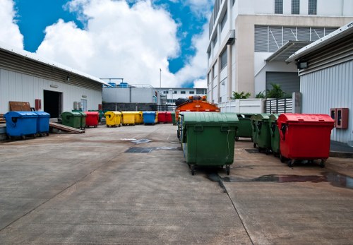 Office clutter being cleared by professionals